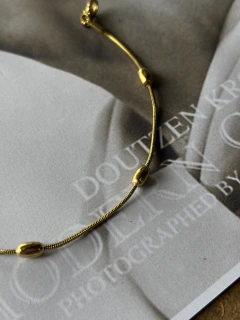Pulseira Bolas aço inox Gold