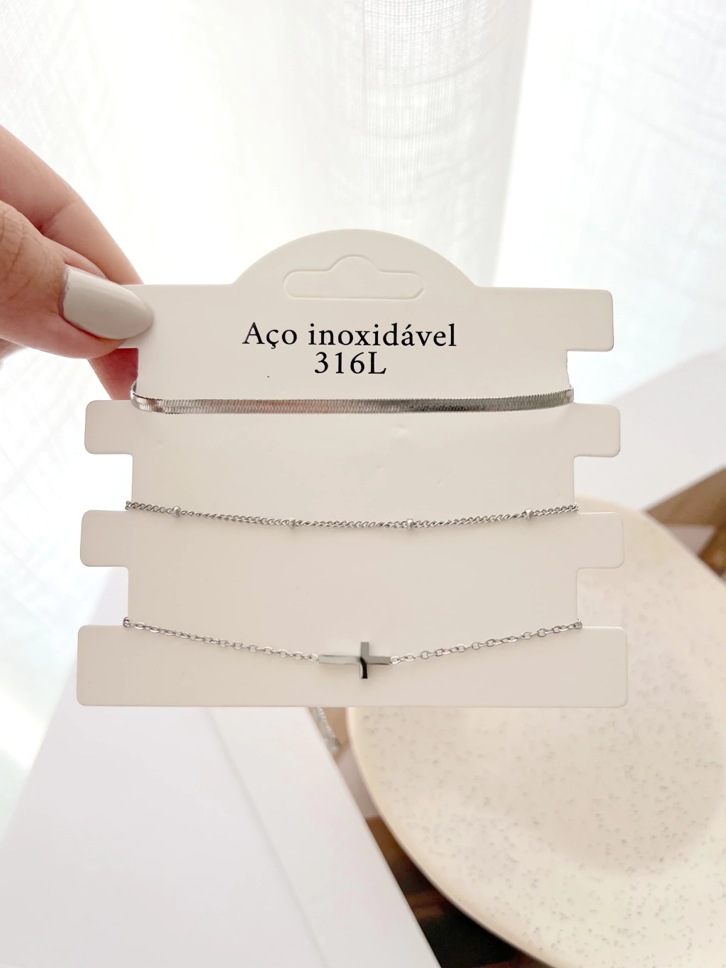 Trio de Pulseiras C218 - Aço Inox