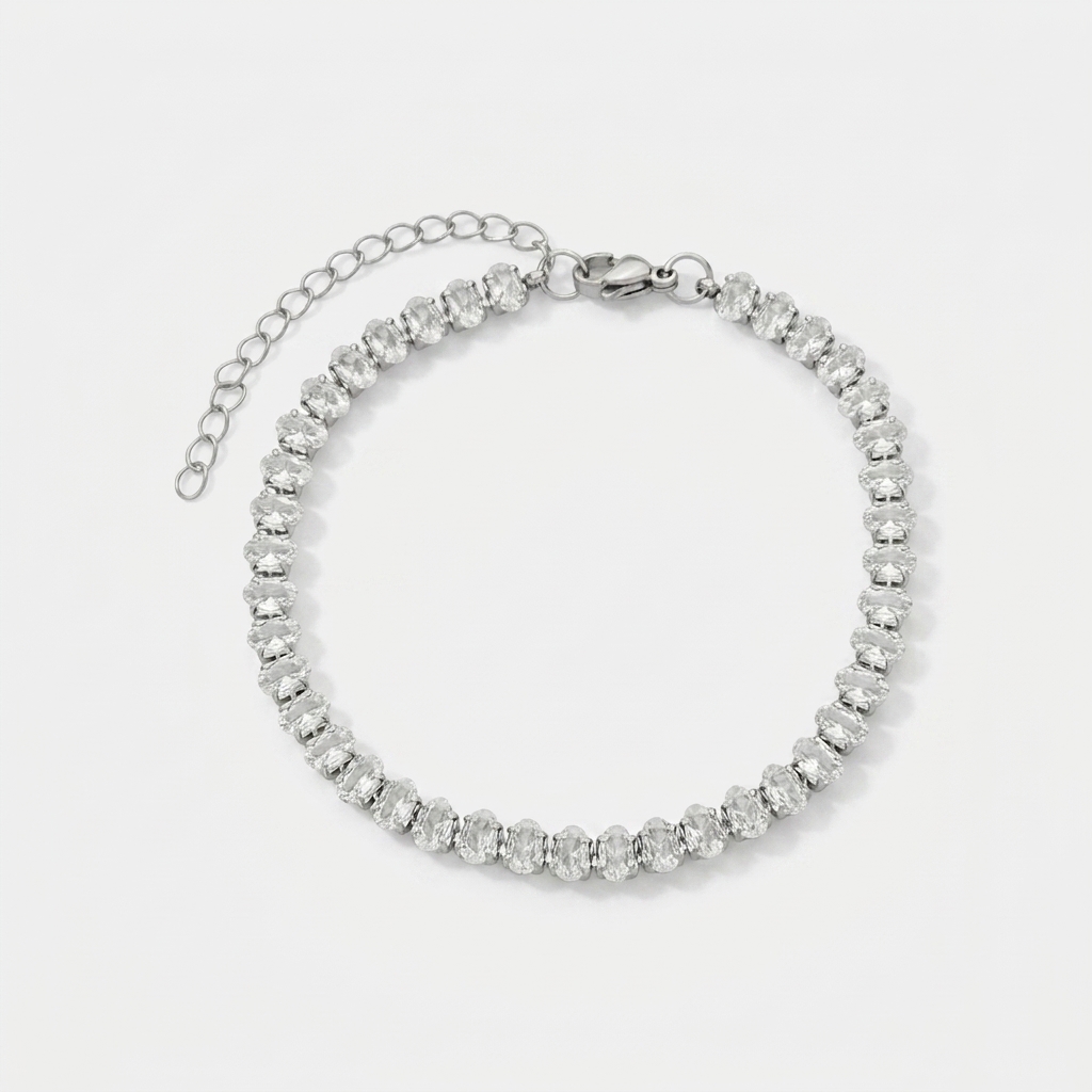 PULSEIRA RIVIERA ZIRCÔNIA OVAL