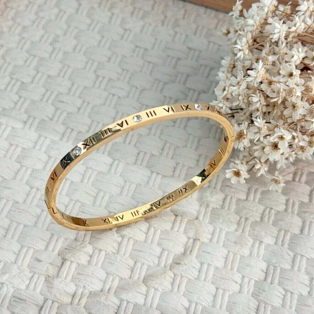 Bracelete algarismo sublime  Dourado